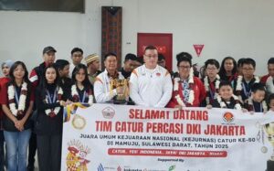 Ketum Percasi DKI Jakarta Sambut Tim Juara Umum Kejurnas 2025