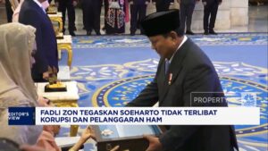 Video: Fadli Zon Tegaskan Soeharto Tak Terlibat Korupsi dan Langgar HAM