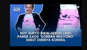 Roy Suryo Bikin Heboh Lagi! Pamer Kaos Korban Mulyono alias Kormul